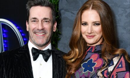 Jon Hamm says marriage to wife Anna Osceola gives him ‘stability and comfort’